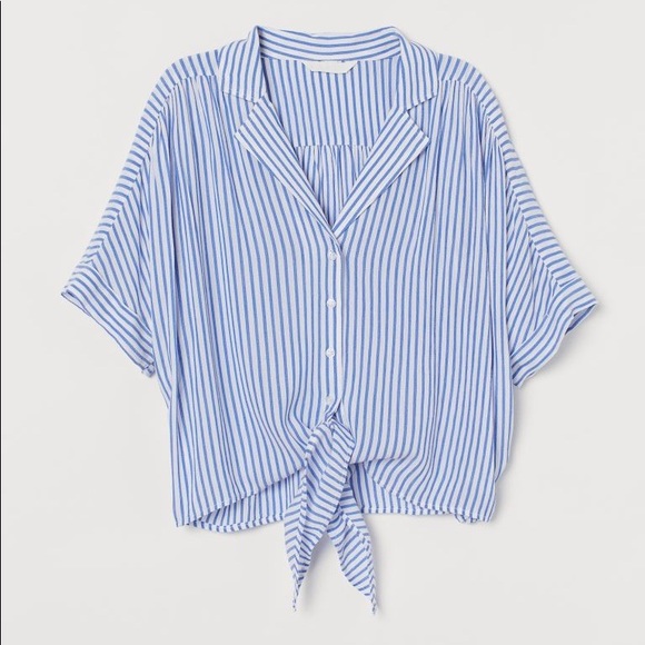 H&M Tie-Hem blouse - Picture 4 of 5